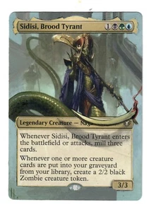 Sidisi Brood Tyrant Altered Art MTG Magic Borderless Zombie Extended Special EDH - Picture 1 of 1