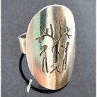 925 STERLING SILVER ADAM AND EVE RING SIZE 10 SKY