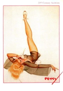 Tarjeta coleccionable #42 George Petty, The Petty Girl 1995 21st Century Archives - Imagen 1 de 2