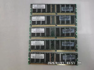 Lot 5 NT256D64S88COG-5T PC3200 400MHz- CL3 256MB DDR 326667-041 - Picture 1 of 5