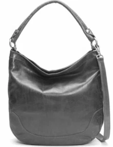 Bolso Hobo de Mano Frye - Melissa Cuero Gris - Imagen 1 de 4