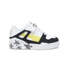 PUMA Sponge X Slipstream Ac Slip On Youth Boys White Sneakers Casual Shoes 3938 - Picture 1 of 6