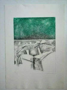 Giuseppe Pino Furlan incisione 1979 "Brenta" 50 x 36 cm Bassano del Grappa  - Picture 1 of 6