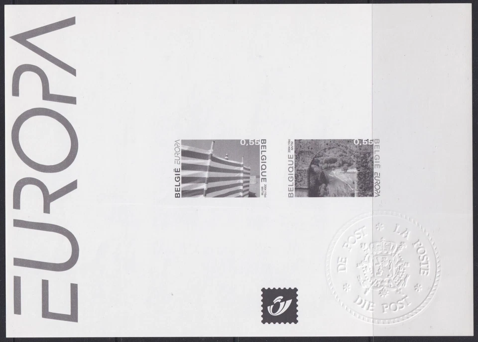 F-EX53156 BELGIA 2004 EUROPA ARQUITECTURA PROOF NEGRA. Foto 1 de 1