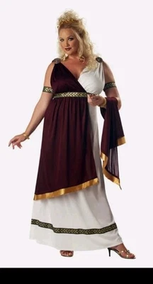 California Costume Roman Empress Adult Halloween Costume Plus Size 16-22 Womens  - Image 1 of 4