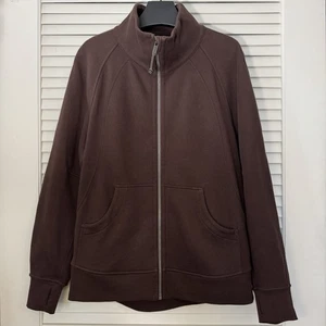 Lululemon Oversized Funnel-neck Full Zip Scuba Jacket Long Espresso XS/S - Picture 1 of 4