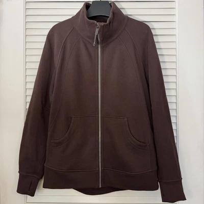 Lululemon Oversized Funnel-neck Full Zip Scuba Jacket Long Espresso XS/S - Image 1 of 4