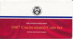 Juegos de 10 monedas de Estados Unidos 1987 como nuevo - Imagen 1 de 5