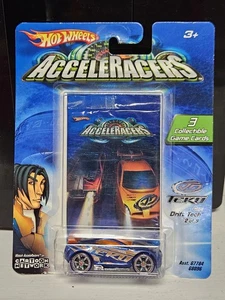 Hot Wheels 2004 Acceleracers Teku - Drift Tech Orange Wing On Nice Card - Picture 1 of 9