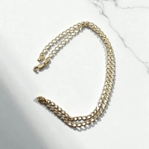 9ct gold curb chain 23 inches sh24306b - Picture 1 of 9