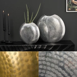 Elegantes Vasen 2er Set ORIENTAL 44cm FARBWAHL im Grid Hammerschlag Design - Bild 1 von 32