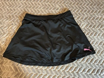 Puma Niña Grande 12-14 Negro Tenis Falda Pantalones Cortos Skort Rosa Gato 2023 Foto 1 de 4