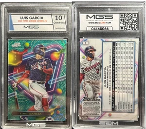 2023 Topps Chrome Cosmic Aqua Equinox /199 LUIS GARCIA #6 MGS 10 MG011 - Picture 1 of 3