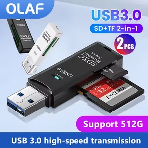 USB 3.0 SD Speicherkartenleser High Speed SDHC SDXC MMC Micro SD Mobile T-FLASH - Bild 1 von 6
