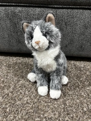 Douglas Cuddle Toy Plush Cloudy Gray Cat Kitten Stuffed Animal Rare HTF #288 - Image 1 of 4