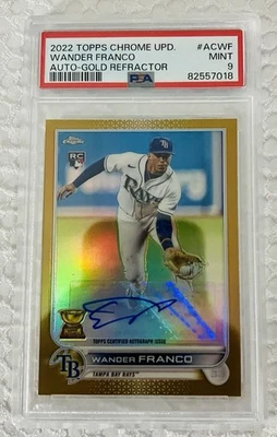 2022 Topps Chrome Update Wander Franco Auto /50 PSA 9 - Image 1 of 2