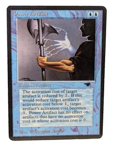 Power Artifact Antiquities NM MTG Magic the Gathering Trading Card Blue Enchant - Picture 1 of 13