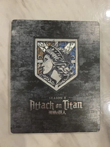 Attack On Titan Season 1  (Blu Ray, STEELBOOK) READ Damaged Steelbook - Picture 1 of 7