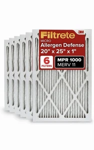 Filtro aria forno AC FILTRETE 20x25x1, MERV 11, MPR 1000, micro difesa allergeni - Foto 1 di 2