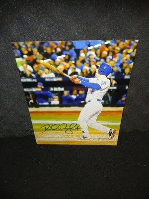 大卫·赖特签名亲笔签名 8 x 10 照片和真品证明纽约大都会队队长棒球 — 第 1/2 张图片