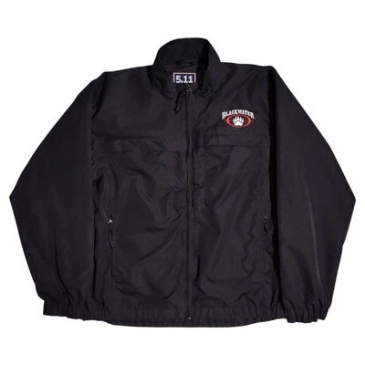 511 Tactical Jacket Mens Size M Black Utility Zip Up Pockets Security Guard - Image 1 of 4