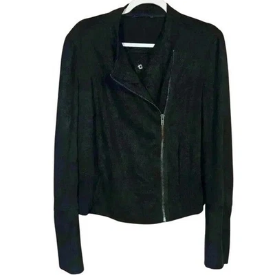 Chaqueta de Moto Y2K Express Cuero Sintético L/XL Repujado Negra Edgy Punk Grunge City Foto 1 de 4