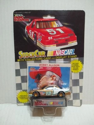 1991 Racing Champions Bobby Allison AC Stock Car With Base And Collector Card - Image 1 of 4