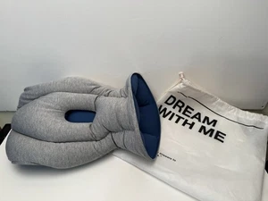 Ostrich Original Napping Pillow Sleepy Gray/Blue Travel Pillow - Picture 1 of 10