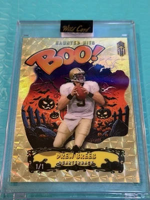 2025 Haunted Hits Drew Brees Gold Vinyl Boo True 1 de 1. Foto 1 de 3