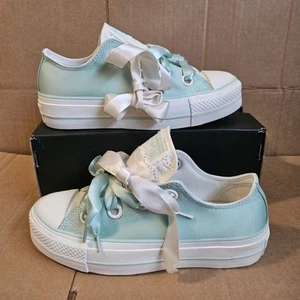 NEU Damen Größe 7 Converse Chuck Taylor Matt-Satin Plateauschuh A10300C. - Bild 1 von 8