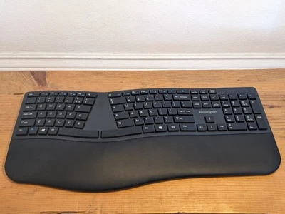 Kensington Pro Fit Ergo Wireless Keyboard K75401US  Black TESTED WORKING - Image 1 of 4