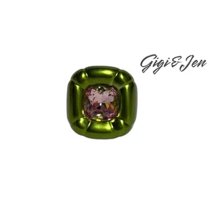 Swarovski Dulcis Cocktail Ring sizen 58 / 8 Green No box  - Picture 1 of 5
