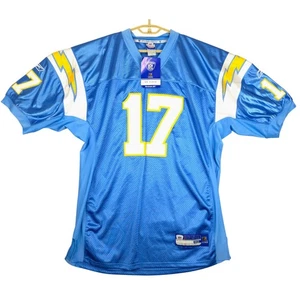Reebok NFL San Diego Chargers Philip Rivers 17 Jersey Mens Size 50 On Field - Picture 1 of 6