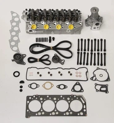 Cylinder Head Kit with Water Pump and Timing Belt Kit for Mitsubishi 2.5 TD 4D56 - Image 1 of 4