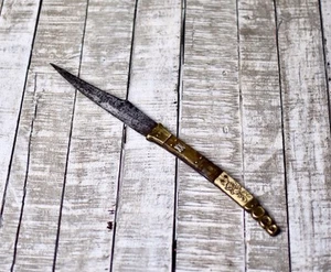 Antique 19th Century Spanish Navaja Fighting Large Folding Knife - Picture 1 of 10