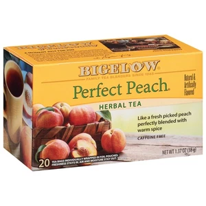 Té de melocotón perfecto, té con cafeína con melocotón y hierbas, 20 unidades (paquete de 6), 1... - Imagen 1 de 6