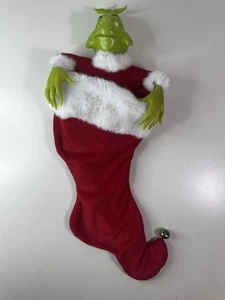 VINTAGE 2000 GEMMY HOW THE GRINCH STOLE CHRISTMAS MUSICAL STOCKING - Bild 1 von 5