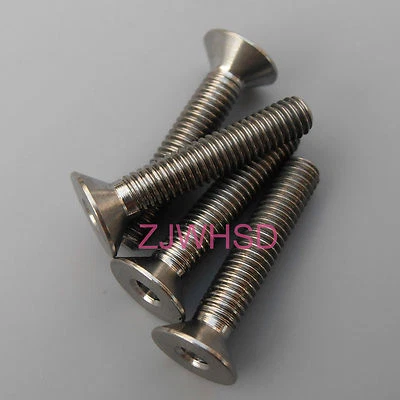 4pcs M3 x 16 Ti tanium Screw Bolt Allen Hex Socket Flat Head / Aerospace Grade - Image 1 of 2