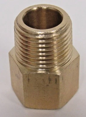 PRM INC. BRASS ADAPTER 3/8" NPT FEMALE X 3/8" BSPP MALE NEW