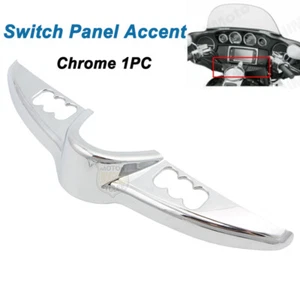 Chrome Switch Panel Accent Faring Cover For Harley Electra Street Glide 2014 UP - Bild 1 von 6