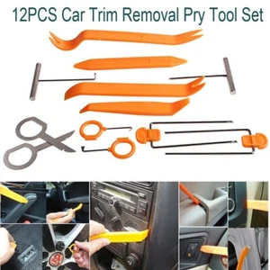 12 PCS CAR RADIO DOOR CLIP PANEL TRIM DASHBOARD AUDIO REMOVAL PRY TOOL KEY KIT - Bild 1 von 6