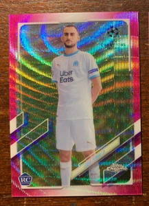 Topps 2020-21 cromo UEFA Champions League LUCAS PERRIN RC refractor de onda rosa - Imagen 1 de 2