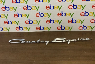 Ford Galaxie Country Squire 1963 camioneta cuarto emblema escritura fabricante de equipos originales Foto 1 de 4