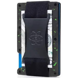 ROSSM Portafoglio RFID Uomo - Porta Carte Rigido Slim Minimalista - Smeraldo Forgiato - Foto 1 di 7
