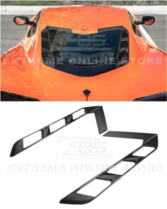 For 20-Up Corvette C8 Coupe | Factory Style CARBON FIBER Rear Hatch Vent Cover - Picture 1 of 12