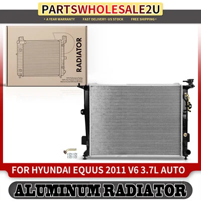 Radiador com Trans. Refrigerador de óleo para Hyundai Equus 2011 V8 4.6L automático Trans. - Imagem 1 de 4
