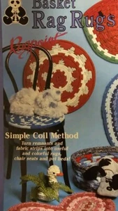  Plaid Basket Rag Rugs Simple Coil Method - Picture 1 of 8