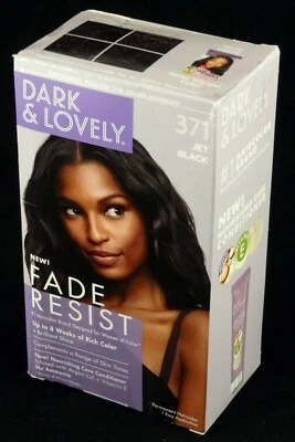 Dark & Lovely 371 Jet Black, Single Application Hair Color, New In Box - Image 1 of 4
