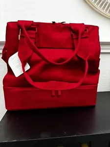 👻❤️ NWT Beis x The Lonely Ghost 👻 Mini Weekender in Red LIMITED EDITION ❤️👻 - Picture 1 of 11