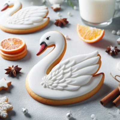 Swan Bird 3.75'' Cookie Cutter Metal Animal Made in the USA - Image 1 of 4